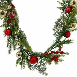 Best Pirce ⌛ 6ft. Ornaments & Berries Outdoor Garland by Ashland® 🎁