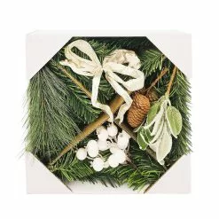 Budget 🌟 DIY White Berry, Pine Leaf & Pinecone Wreath Kit by Ashland® 😍