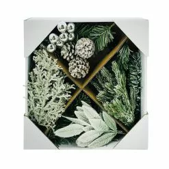 Outlet ❤️ DIY Flocked Pinecone & Leaf Wreath with Silver Ornaments Kit by Ashland® 👍