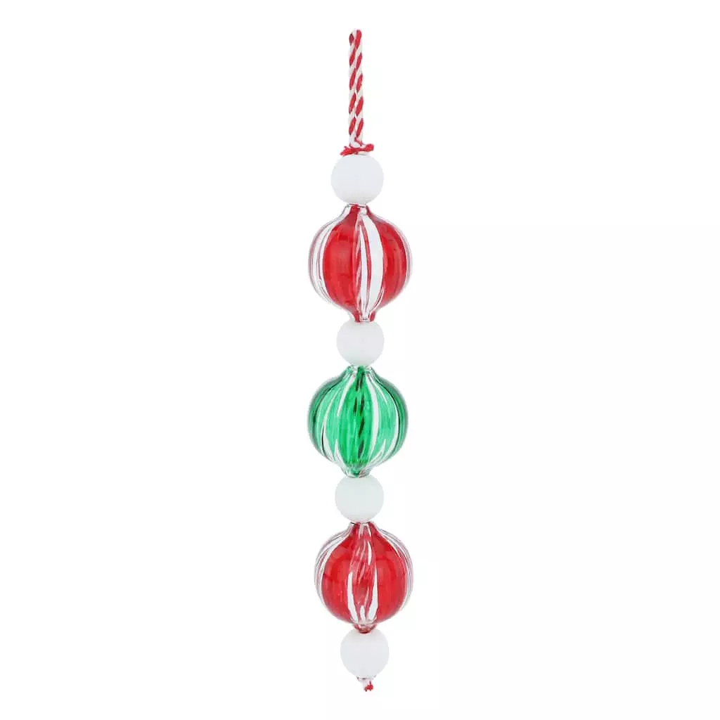Promo โ๏ธ Assorted Glass & Wood Peppermint Bubble Ornament by Ashland® ๐ Christmas โค๏ธ 6 Promo โ๏ธ Assorted Glass & Wood Peppermint Bubble Ornament by Ashland® ๐ Christmas โค๏ธ - Image 4