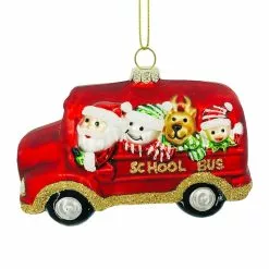 Flash Sale 🔔 Santa School Bus Glass Ornament by Ashland® 🥰 -Michaels Store 10698788 2