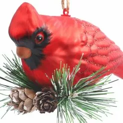 New 😉 Glass Red Cardinal Ornament by Ashland® Christmas 💯 -Michaels Store 10698789 3