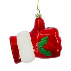 Coupon 🛒 Santa Thumbs Up Glass Ornament by Ashland® 🧨 -Michaels Store 10698794 2