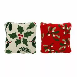 Deals ✔️ Assorted 16'' White/Red Mistletoe Pillow by Ashland® ❤️