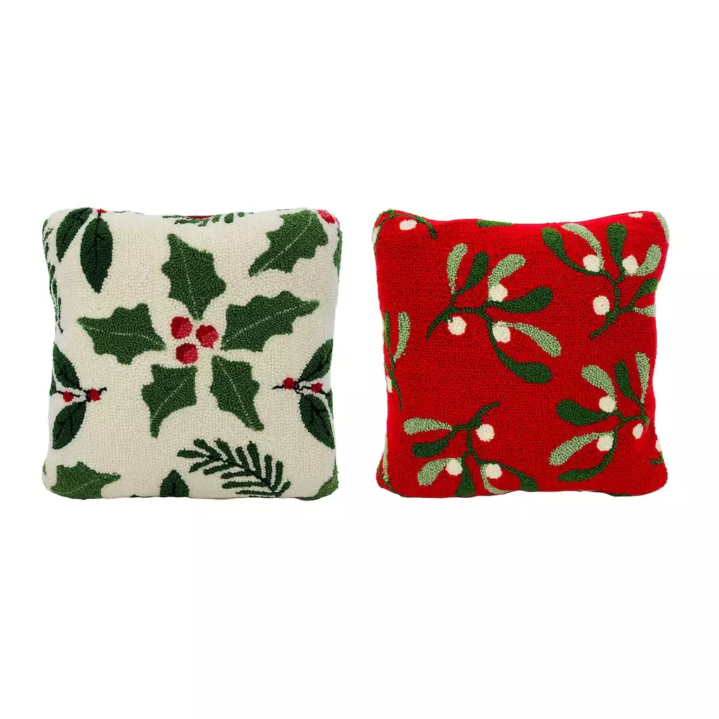 Deals ✔️ Assorted 16'' White/Red Mistletoe Pillow by Ashland® ❤️ 3 Deals ✔️ Assorted 16'' White/Red Mistletoe Pillow by Ashland® ❤️