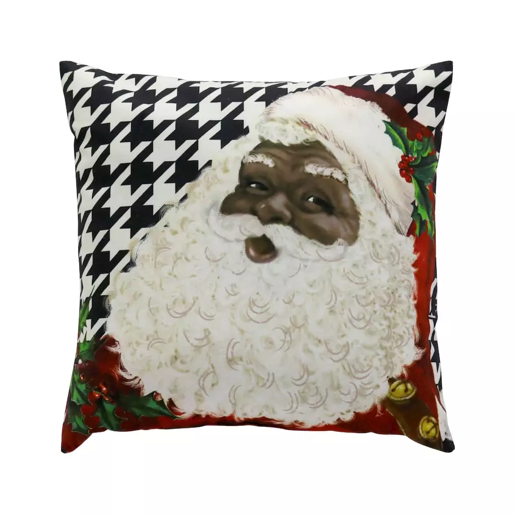 Best deal 🧨 Santa Face Houndstooth Pillow by Ashland® ✔️ 3 Best deal 🧨 Santa Face Houndstooth Pillow by Ashland® ✔️