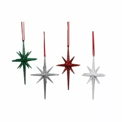 Brand new ❤️ Assorted 5.5" Glitter Starburst Ornament by Ashland® ✔️