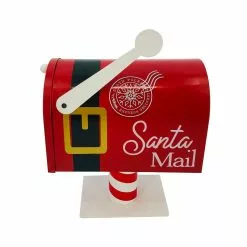 Deals ❤️ 10.3'' Mailbox with Santa Belt Tabletop Décor by Ashland® ✔️
