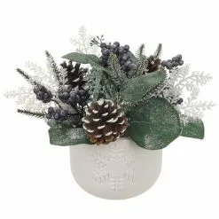 Cheap 😉 11" Mixed Pine, Berries & Pinecone Arrangement by Ashland® ⭐