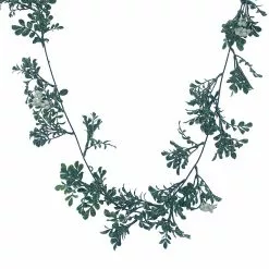 Best Pirce 🎁 5ft. Mistletoe With Cream Berries Coiled Garland by Ashland® 🌟
