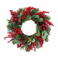 Deals 🧨 24" Eucalyptus, Berry & Pinecone Wreath by Ashland® 🤩