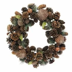 Cheap 🧨 20" Glitter Pinecone & Bell Wreath by Ashland® ✔️