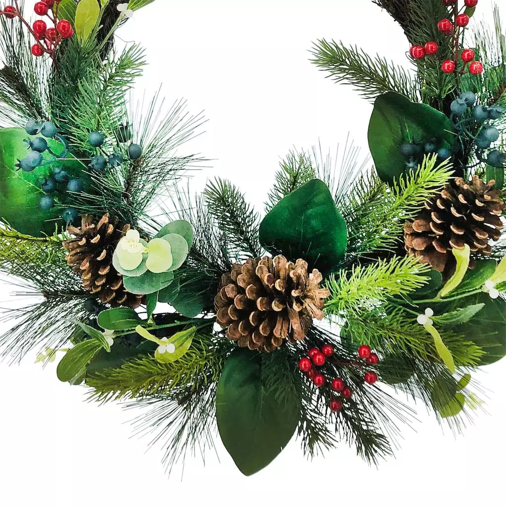 Buy 🥰 24" Eucalyptus & Blueberry Half Wreath by Ashland® ✨ 4 Buy 🥰 24" Eucalyptus & Blueberry Half Wreath by Ashland® ✨ - Image 2