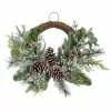 Outlet ⭐ 22" Icy Mixed Pine & Silver Berry Half Wreath by Ashland® 👍 -Michaels Store 10698929 1