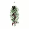 Wholesale 😀 24" Flocked Leaf Pinecone & Berry Teardrop by Ashland® 🛒 -Michaels Store 10698933 1