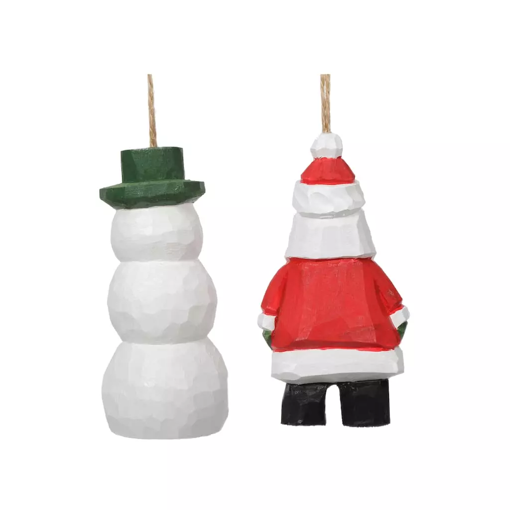 Promo 🥰 Assorted Carved Wood 💯 Christmas Figurine Ornament by Ashland® ⭐ 4 Promo 🥰 Assorted Carved Wood 💯 Christmas Figurine Ornament by Ashland® ⭐ - Image 2