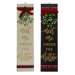 Brand new 🛒 Assorted 24'' Meet Me Mistletoe Wall Sign by Ashland® 🤩