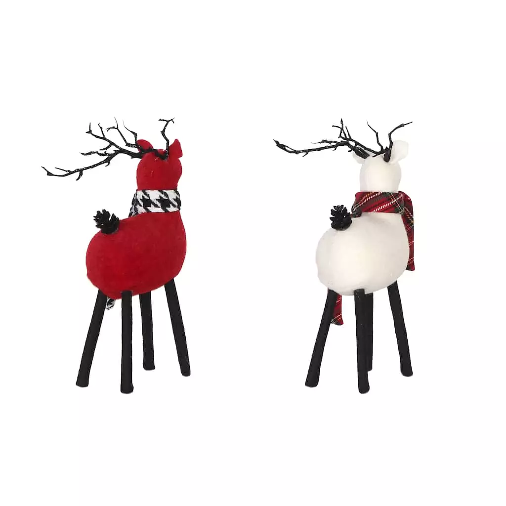 New 👍 Assorted 11" Deer with Scarf Tabletop Accent by Ashland® 🔔 4 New 👍 Assorted 11" Deer with Scarf Tabletop Accent by Ashland® 🔔 - Image 2