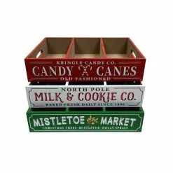 Best Pirce ⌛ Assorted 18" ❄ Christmas Tabletop Wood Crate by Ashland® 😀