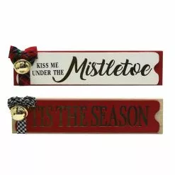 Buy 😀 Assorted 11" Mistletoe & Tis The Season Tabletop Sign by Ashland® ⭐