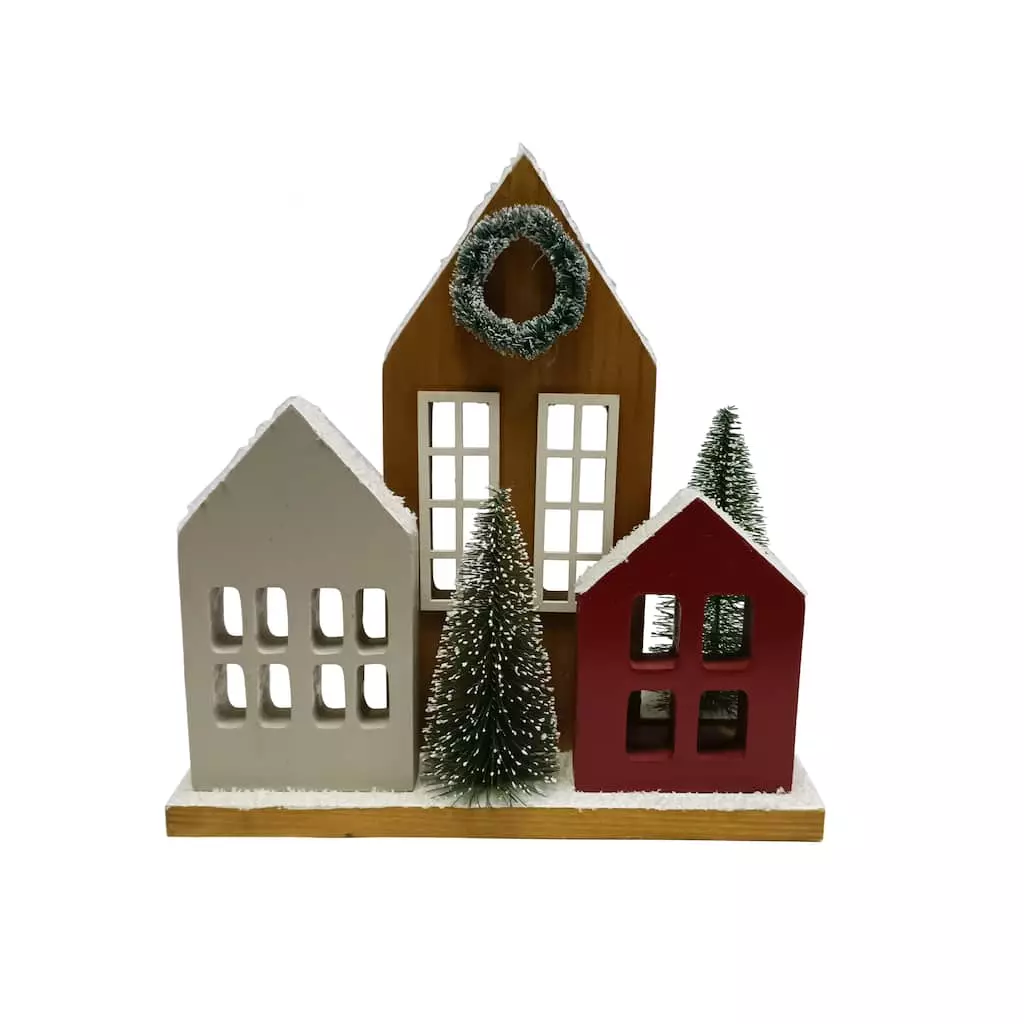 Flash Sale ⭐ Assorted 9.5" 👏 Christmas Cottage House by Ashland® ⭐ 6 Flash Sale ⭐ Assorted 9.5" 👏 Christmas Cottage House by Ashland® ⭐ - Image 4