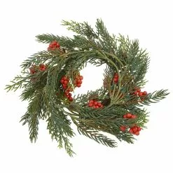 Buy 🤩 5ft. Pine Leaf Coil Garland with Berries by Ashland® ✨
