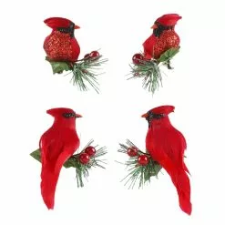 Deals 😍 Cardinals on Pine Branch Accents by Ashland®, 4ct. 🔥