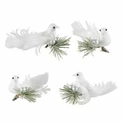 Best deal 🎉 White Doves on Frosted Pine Branch Accents by Ashland®, 4ct. 🎉