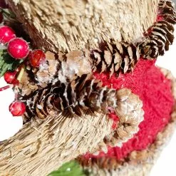 New 😉 9" Standing Bear Accent with 🔔 Christmas Foliage by Ashland® ❤️ -Michaels Store 10699090 3