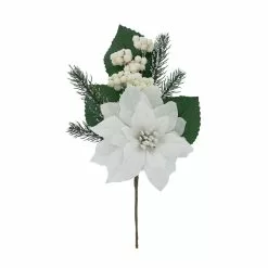 Cheap ❤️ White Poinsettia & Berry Pick by Ashland® ✔️