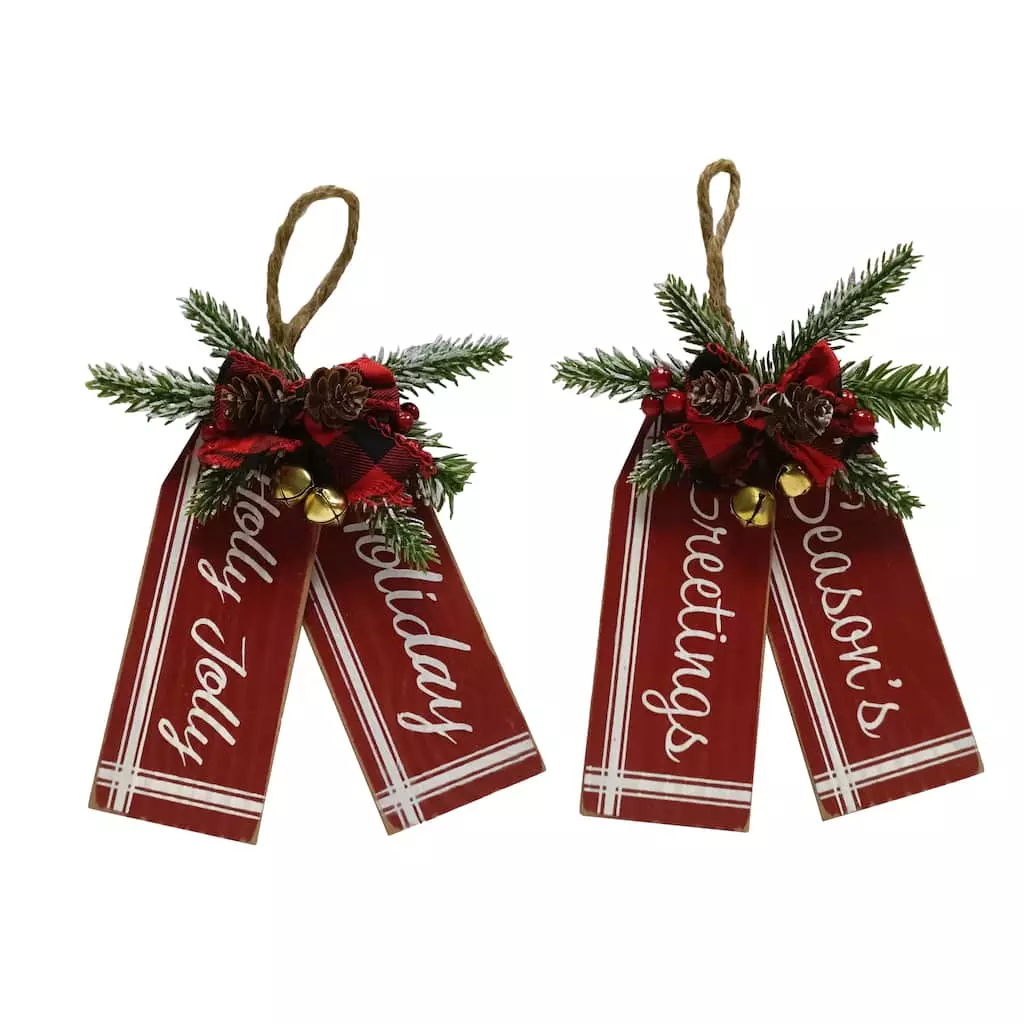 Hot Sale ✔️ Assorted Holiday Sign Ornament by Ashland® 👍 3 Hot Sale ✔️ Assorted Holiday Sign Ornament by Ashland® 👍