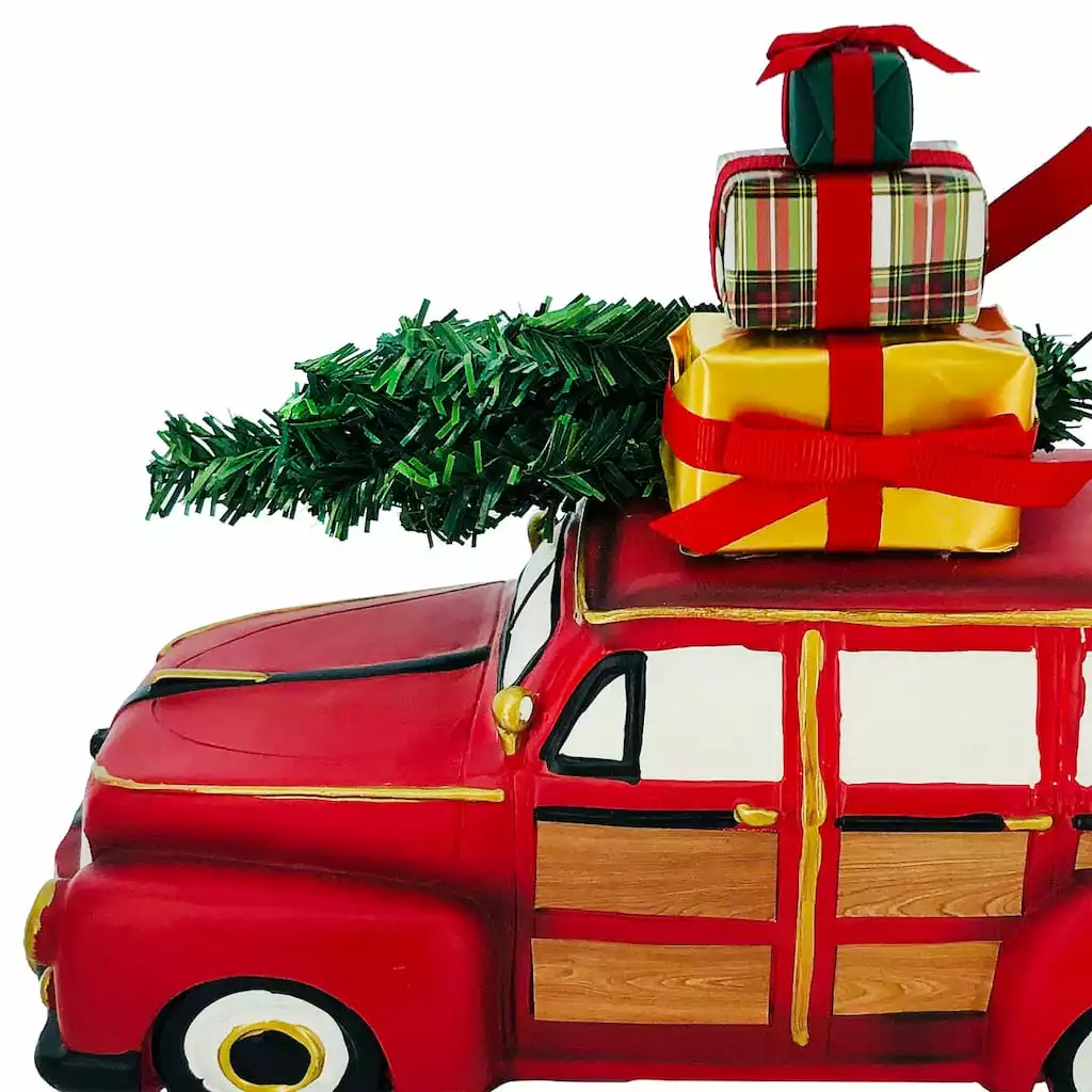 Discount 🥰 11'' Red Car with 💯 Christmas Tree Tabletop Décor by Ashland® ❤️ 4 Discount 🥰 11'' Red Car with 💯 Christmas Tree Tabletop Décor by Ashland® ❤️ - Image 2