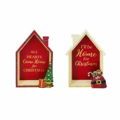 Wholesale ⌛ Assorted 8'' House 🛒 Christmas Tabletop Sign by Ashland® ✨