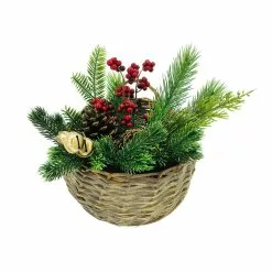 Deals 👍 Pine, Pinecone & Bells Basket Arrangement by Ashland® 😍