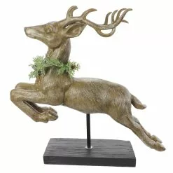 Wholesale ✨ 21" Leaping Stag with Greenery Tabletop Accent by Ashland® 🎁