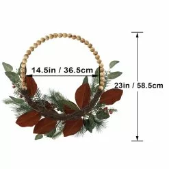 Best deal ⌛ 23" Pine, Berries & Eucalyptus Beaded Wreath by Ashland® 💯 -Michaels Store 10699350 3
