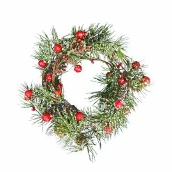 Hot Sale 🛒 5ft. Snowy Pinecone Berry Coiled Garland by Ashland® 🥰
