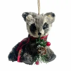Best deal 🛒 3.5'' Raccoon with Pine, Pinecone and Berries Christmas Ornament by Ashland® 😀