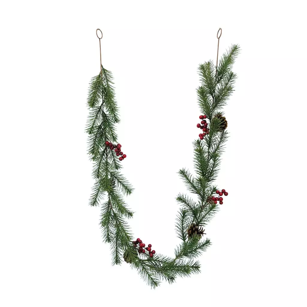 Deals ๐ 6ft. Pine & Red Berry Garland by Ashland® ๐ 4 Deals ๐ 6ft. Pine & Red Berry Garland by Ashland® ๐ - Image 2