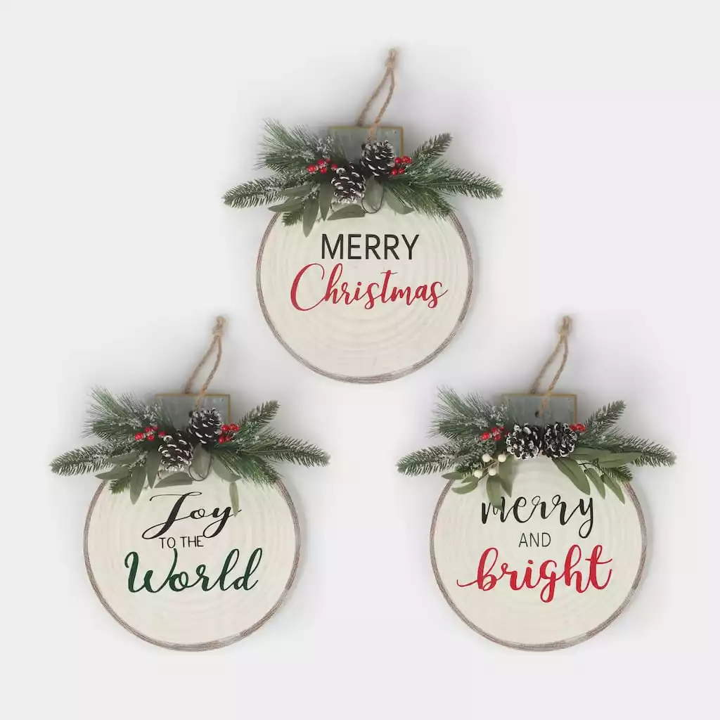 Promo β¨ Assorted 12.5" β Christmas Wall Ornament by Ashland® π₯ 3 Promo β¨ Assorted 12.5" β Christmas Wall Ornament by Ashland® π₯