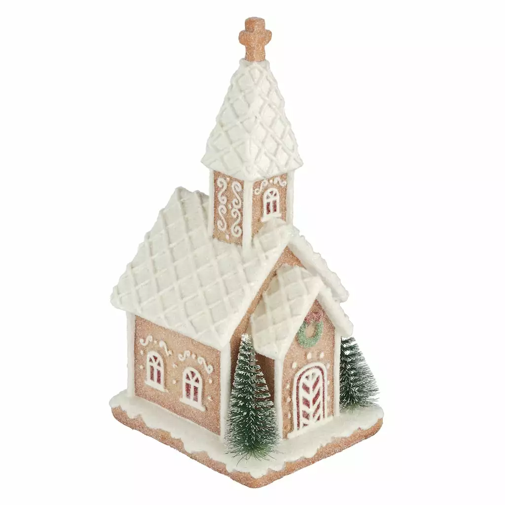 Budget π 8.5" Gingerbread Church Tabletop Accent by Ashland® π€© 4 Budget π 8.5" Gingerbread Church Tabletop Accent by Ashland® π€© - Image 2