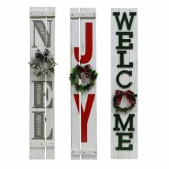 Deals ✨ Assorted Wood Holiday Door Greeter with Wreath by Ashland® ⌛