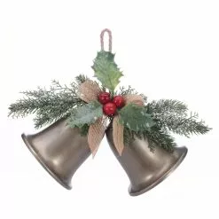 Cheap ⭐ Pine & Berry Silver Bell Wall Accent by Ashland® 🧨