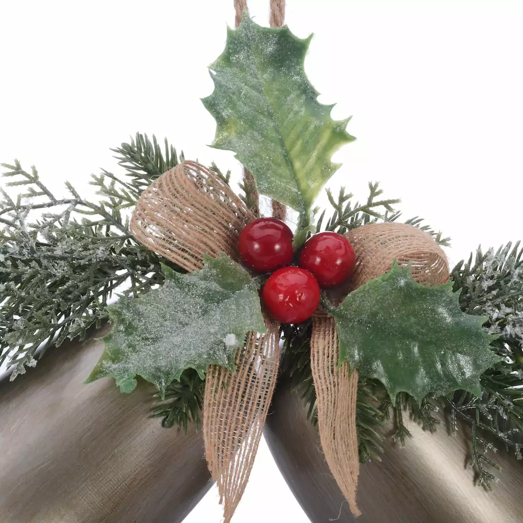 Cheap ⭐ Pine & Berry Silver Bell Wall Accent by Ashland® 🧨 4 Cheap ⭐ Pine & Berry Silver Bell Wall Accent by Ashland® 🧨 - Image 2