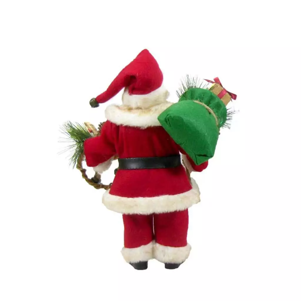 Discount 🎁 11" Traditional Santa with Wreath Figure by Ashland® ⭐ 5 Discount 🎁 11" Traditional Santa with Wreath Figure by Ashland® ⭐ - Image 3