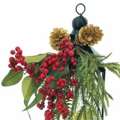 Outlet ✨ 17" Berry & Pinecone Tabletop Lantern by Ashland® ⌛ -Michaels Store 10699726 4