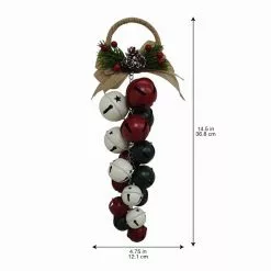 Top 10 ❤️ 14.5" Red, Green and White Bell Bunch Door Hanger by Ashland® 🔥 -Michaels Store 10699738 3