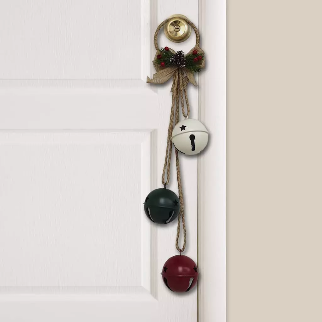 Hot Sale ⭐ 24" Red, Green and White 3 Bell Door Hanger by Ashland® 🎉 4 Hot Sale ⭐ 24" Red, Green and White 3 Bell Door Hanger by Ashland® 🎉 - Image 2