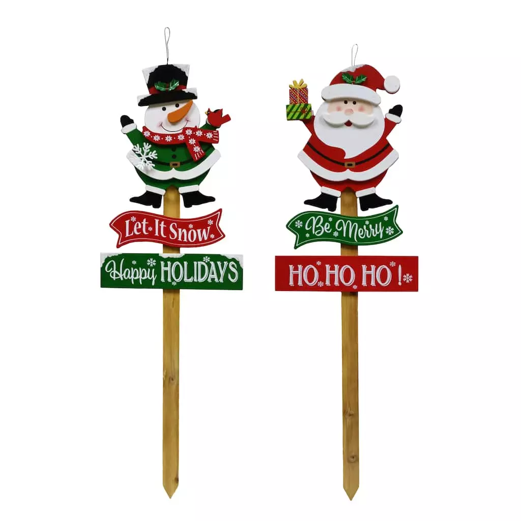 Cheap β Assorted 37" Santa/Snowman π Christmas Yard Stake by Ashland® βοΈ 3 Cheap β Assorted 37" Santa/Snowman π Christmas Yard Stake by Ashland® βοΈ