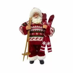 Discount ✔️ 10.5" Skiing Santa Figurine by Ashland® 🔥